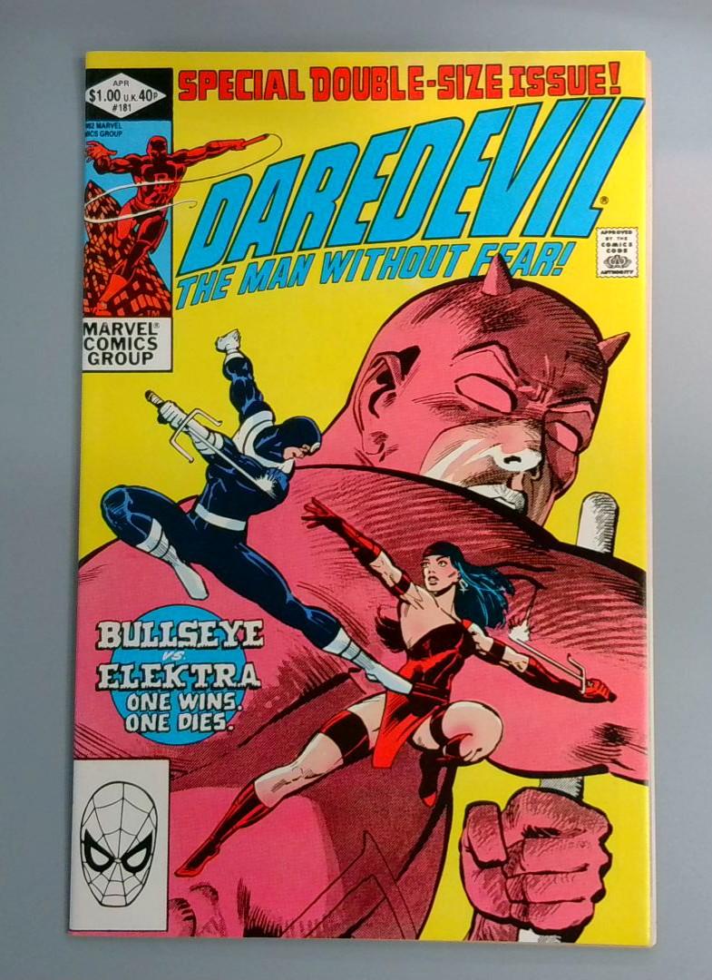 Daredevil #181, NM Death of Elektra Marvel Comics, 1982 JR1