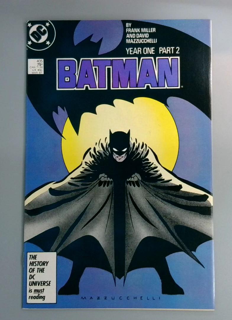 Batman #405, NM- Year One Part 2, DC Comics, 1987 JR1