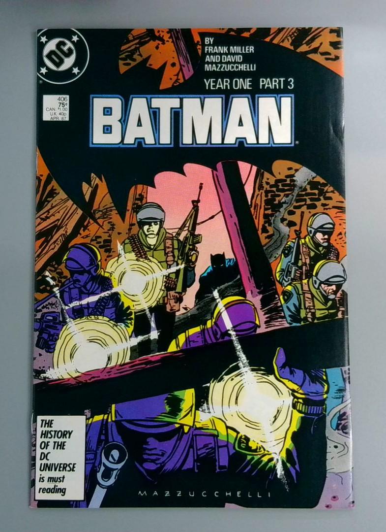 Batman #406, NM- Year One Part 3, DC Comics, 1987 JR1