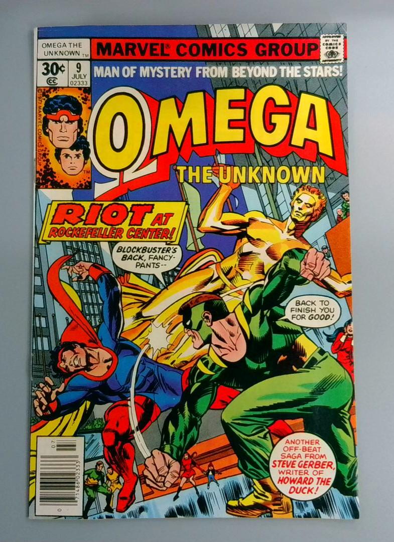 Omega the Unknown #9, FN+ 1st Foolkiller, Marvel Comics Group, 1977 JR1