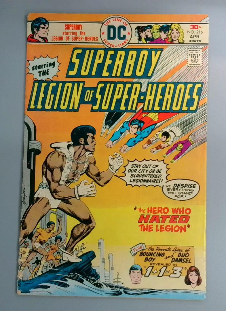 Superboy #216, VG 1st Tyrok DC Comics, April 1976 JR1