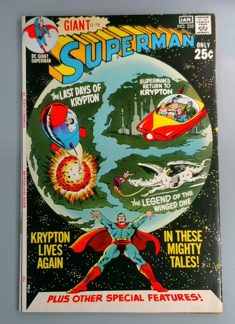 Superman #232, FN DC Giant, January 1970 JR1