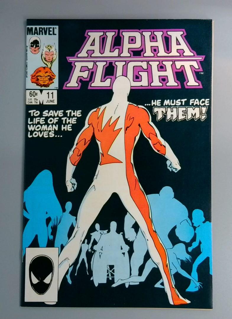 Alpha Flight #11, NM- 1st Omega Flight Marvel, 1984 JR1