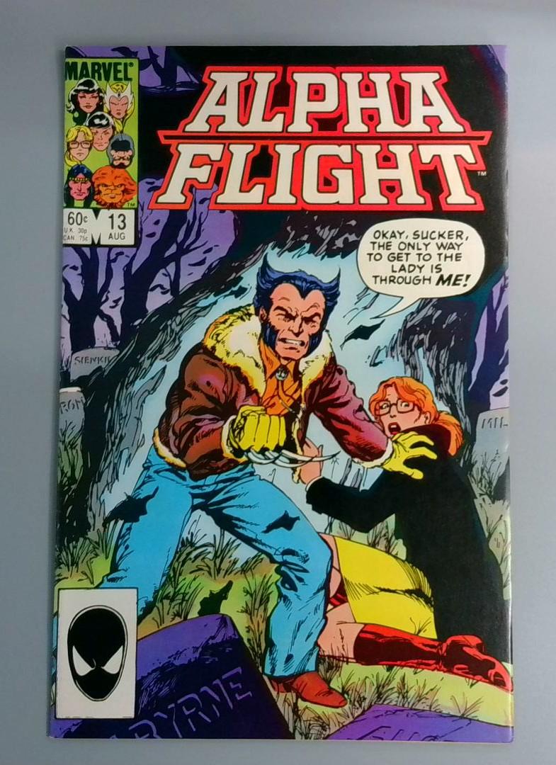 Alpha Flight #13, VF/NM Wolverine, John Byrne Marvel Comics, 1984 JR1