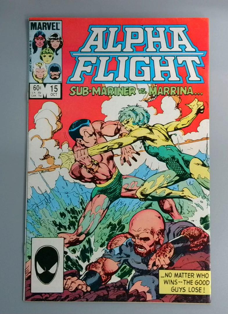 Alpha Flight #15, VF Sub-Mariner vs. Marina, Marvel, 1984 JR1