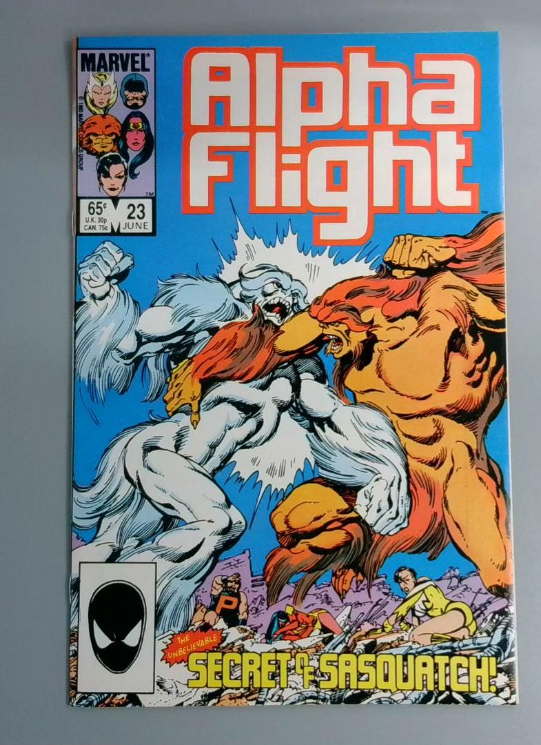 Alpha Flight #23, SNM 1st Tanaraq Marvel, June 1985 JR1