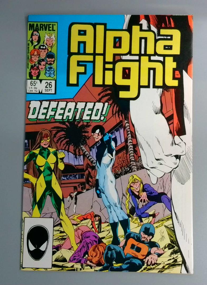 Alpha Flight #26, NM Marvel, 1985 JR1