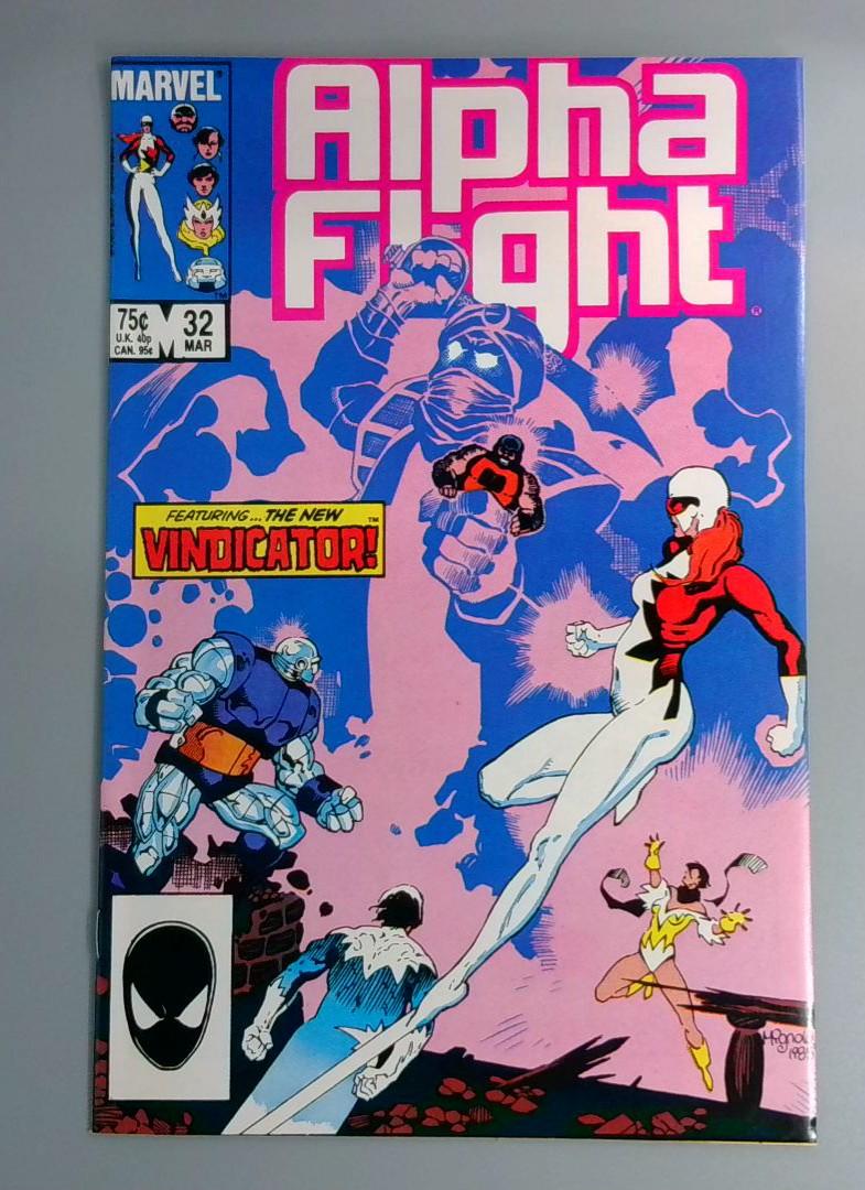 Alpha Flight #32, NM- 1st New Vindicator, Marvel, 1986 JR1