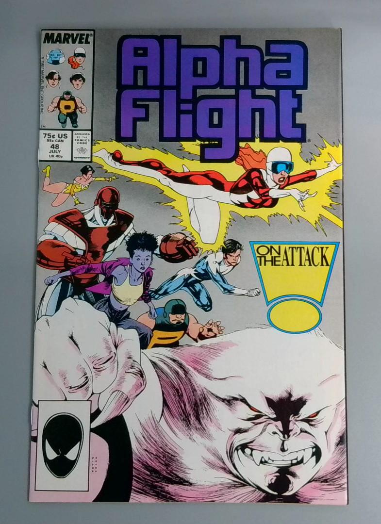 Alpha Flight #48, NM- On the Attack, Marvel, 1985 JR1