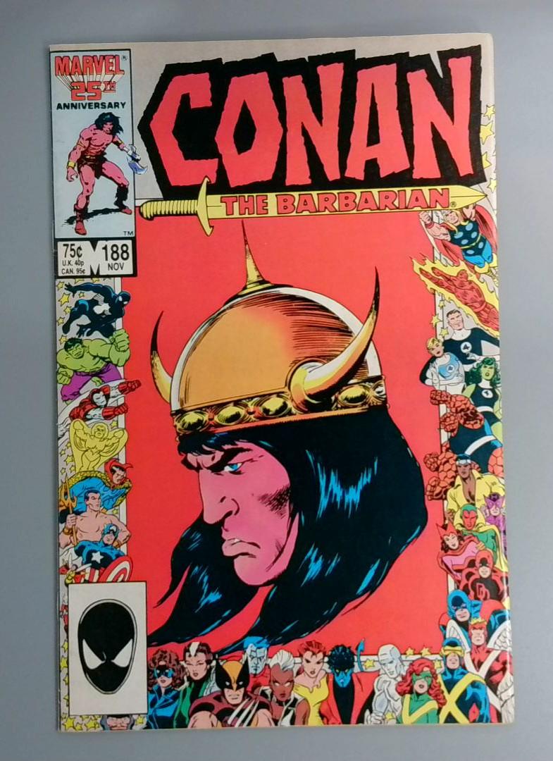 Conan the Barbarian #188, VF Marvel Comics, 1986 JR1