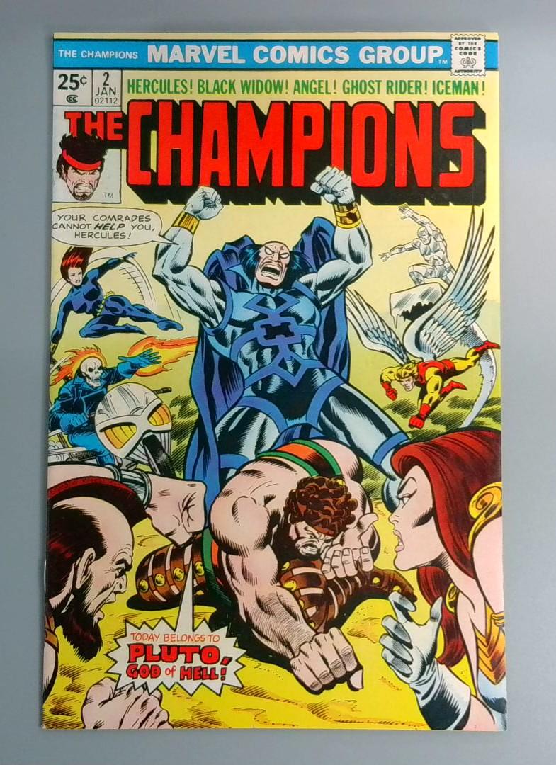 Champions #2, VF Marvel Comics Group, 1976 JR1