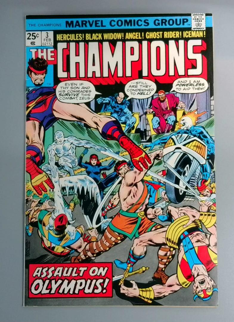 Champions #3, VF/NM Marvel Comics 1976 JR1
