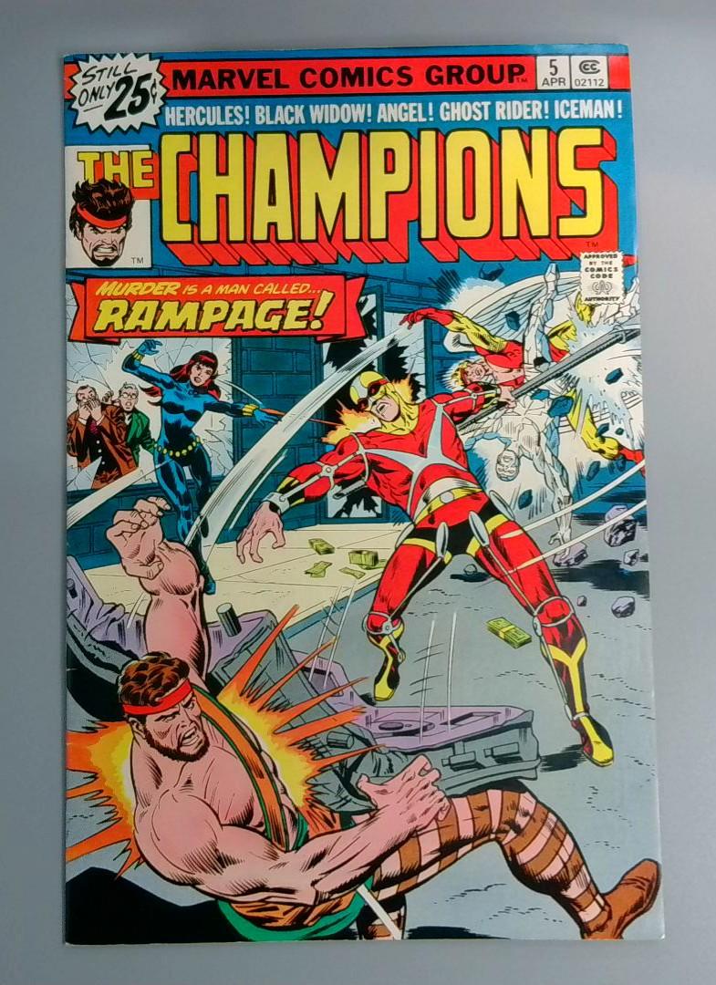 Champions #5, FN+ Marvel Comics, 1976 JR1