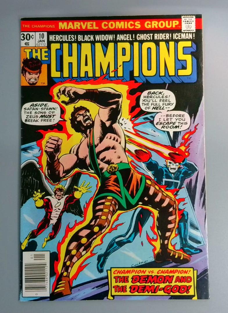 Champions #10, Marvel Comics Group, Jan 1978 JR1