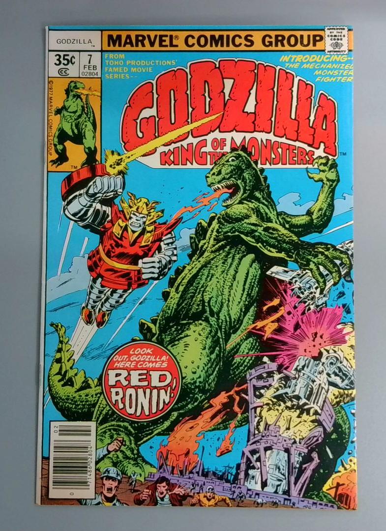 Godzilla #7, FN+ 1st Red Ronin Marvel Comics, February 1978 JR1