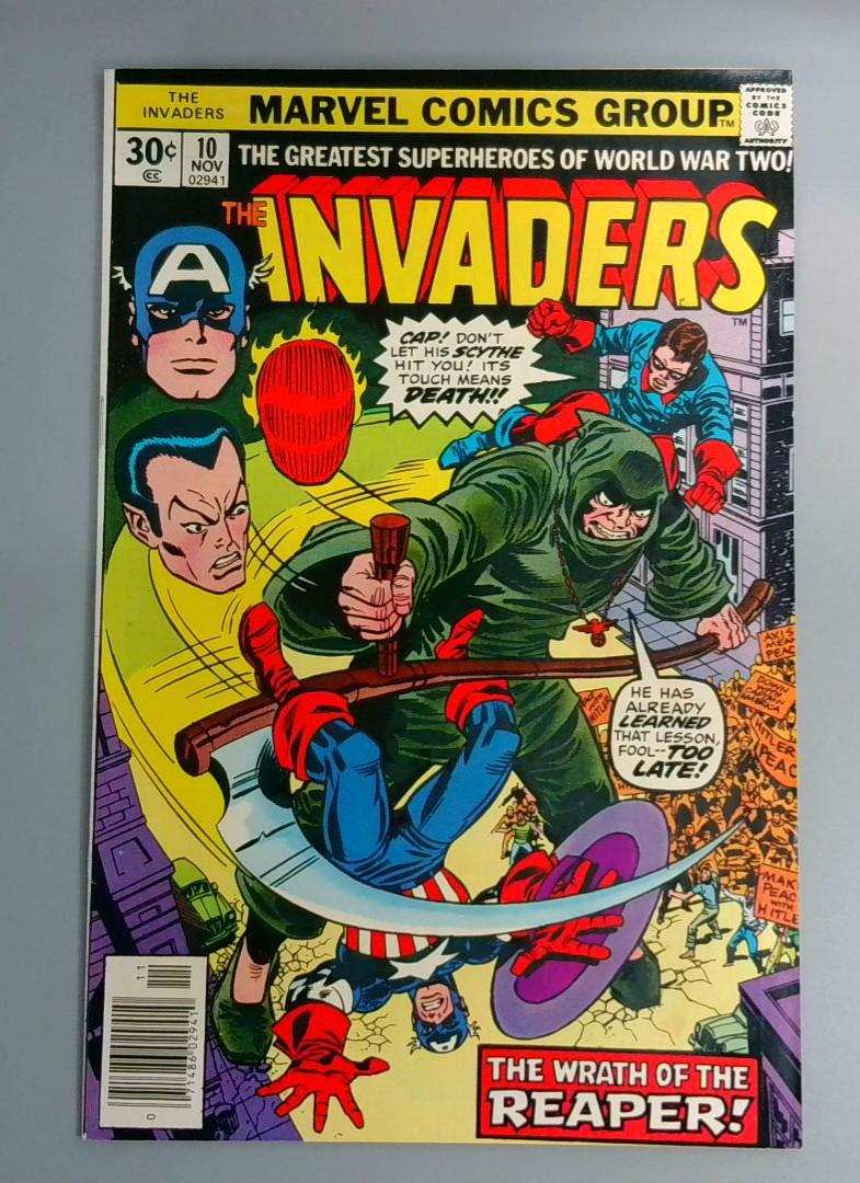 Invaders #10, VF+ Marvel Comics Group, 1977 JR1