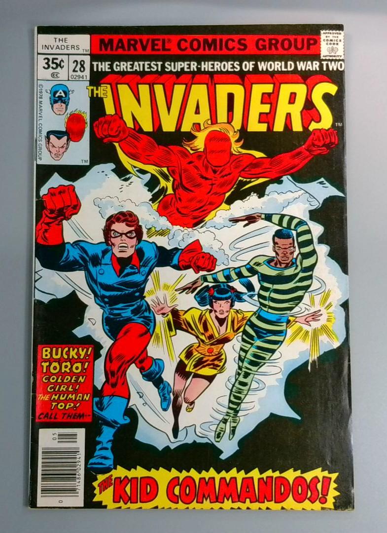 Invaders #28, 1st Kid Commandos, Marvel Comics Group, 1978 JR1