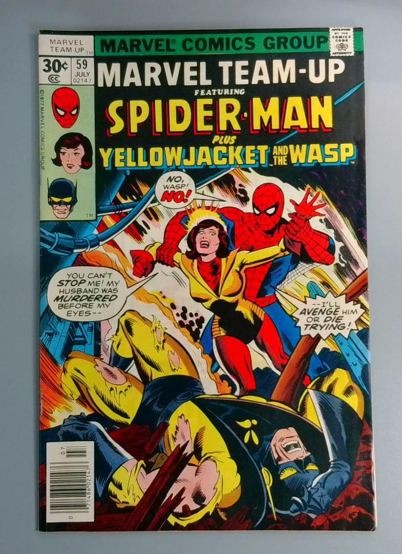 Marvel Team-Up #59, VF Yellowjacket and the Wasp, Marvel Comics, 1977 JR1