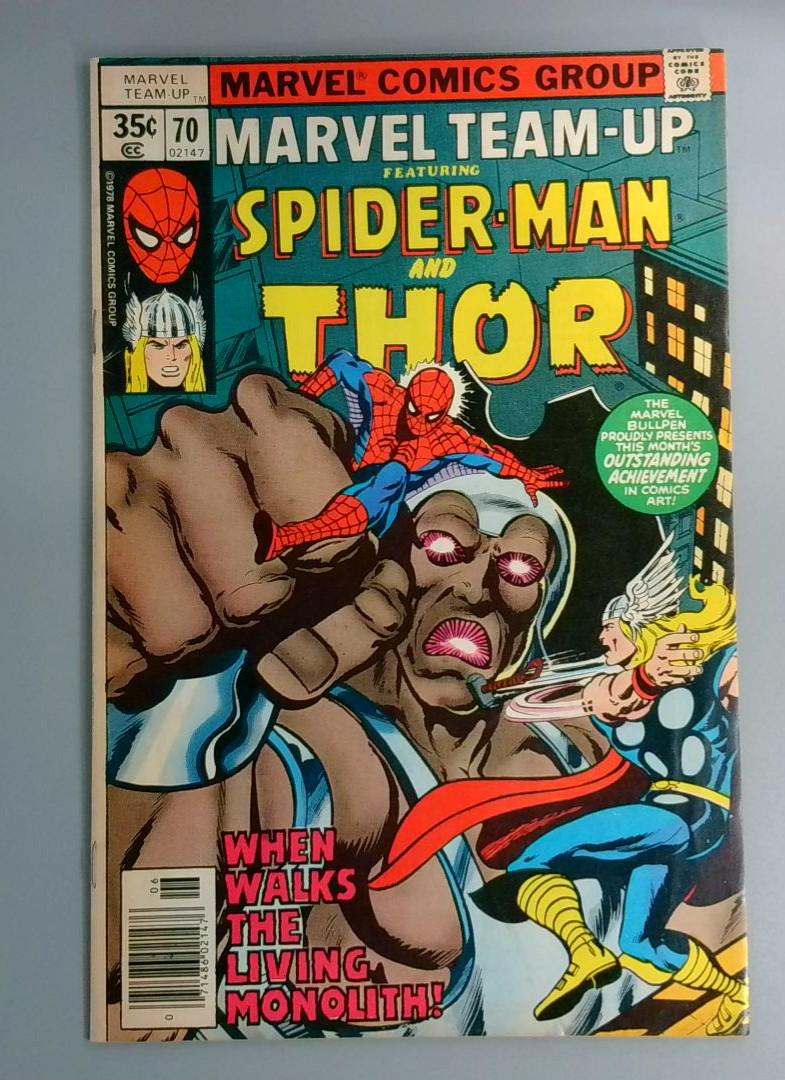 Marvel Team-Up #70, Spider-Man and Thor, Marvel Comics, 1978 JR1