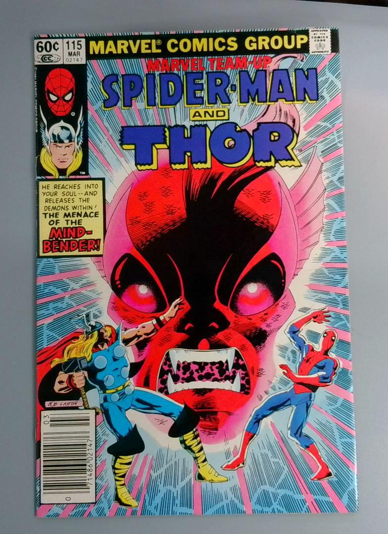 Marvel Team-Up: Spider-Man #115, VF+ Newsstand Marvel Comics, 1982 JR1