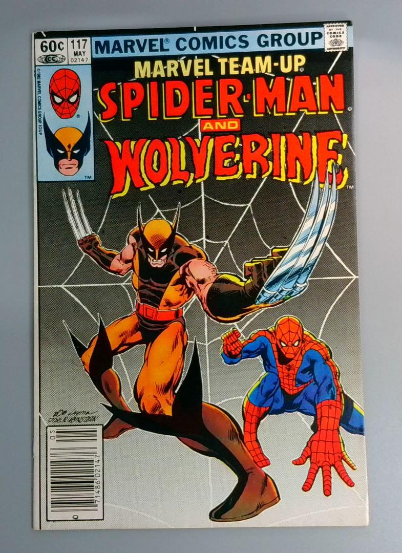 Marvel Team-Up #117, VF Wolverine, Newsstand Marvel Comics, 1982 JR1