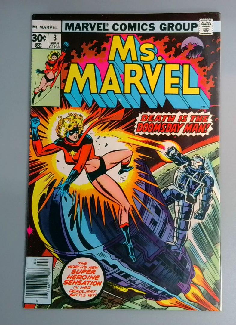 Ms. Marvel #3, VF Marvel Comics, 1977 JR1