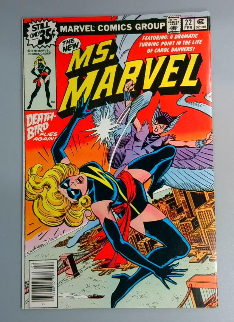 Ms. Marvel #22, VF+ Deathbird Marvel Comics, 1978 JR1