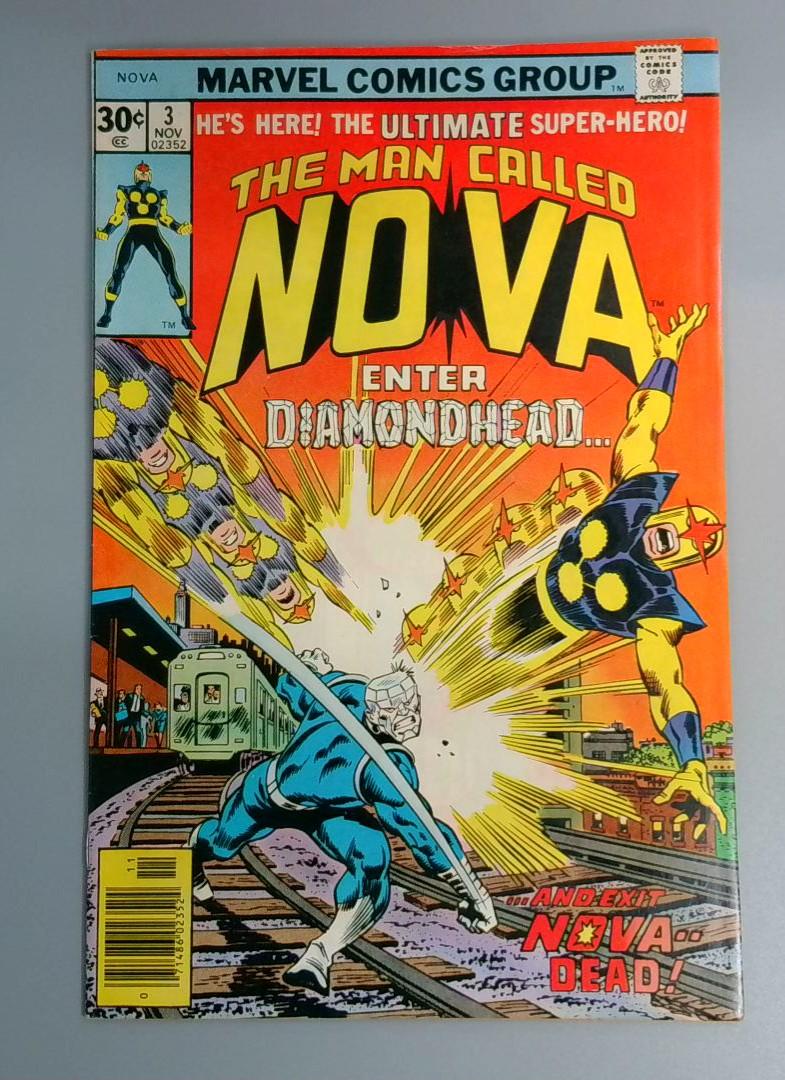 Nova #3, VF 1st Diamondhead, Marvel Comics, 1976 JR1
