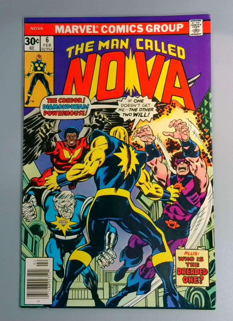 Nova #6, VF+ 1st Spihnx Marvel Comics, 1977 JR1