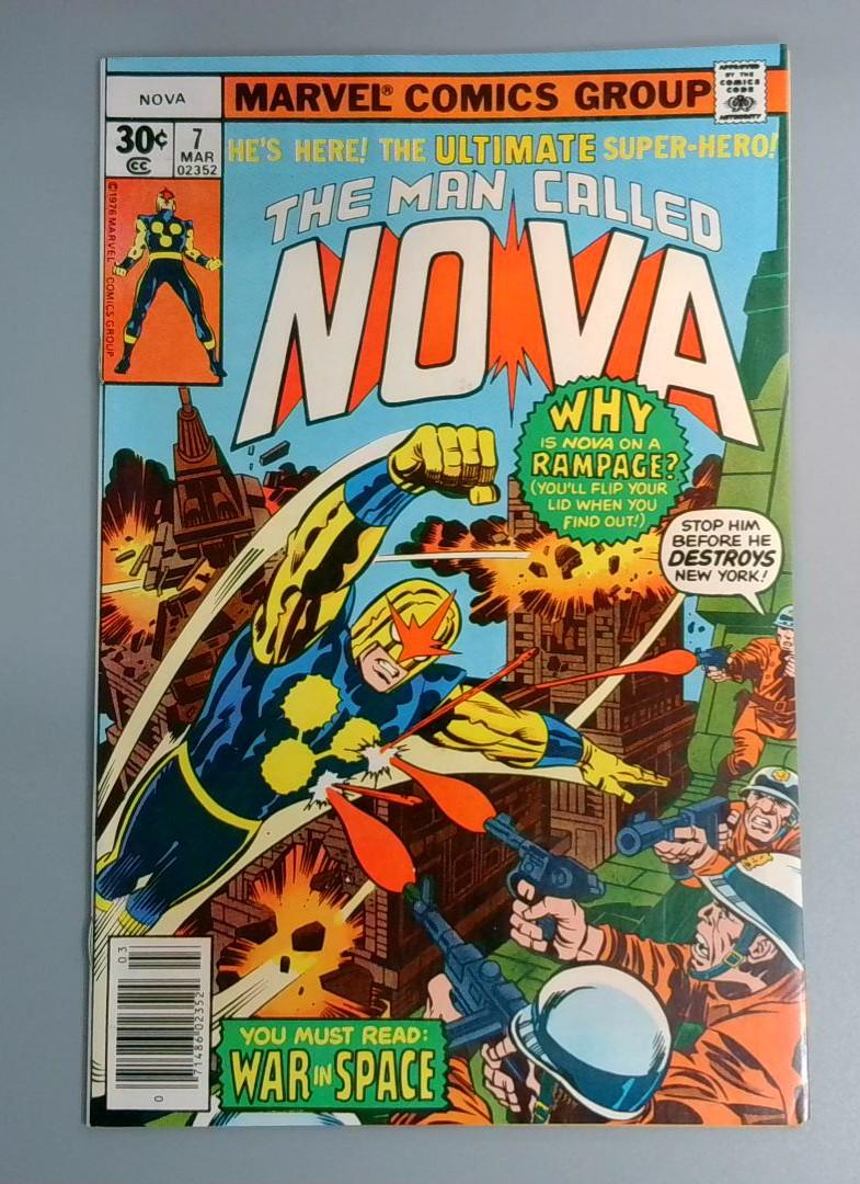 Nova #7, NM- Marvel Comics, 1977 JR1