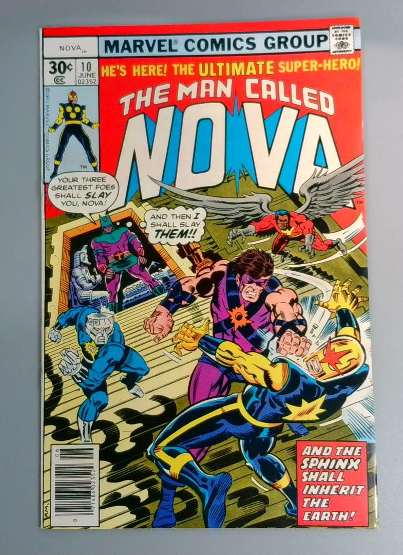 Nova #10, NM- Sphinx Marvel Comics, 1977 JR1