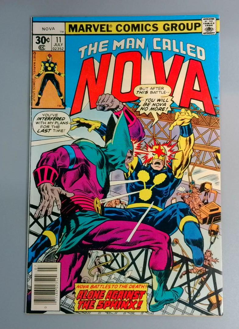 Nova #11, Nova vs Sphinx Marvel Comics, July 1977 JR1