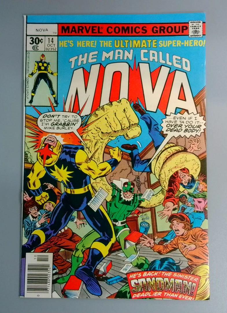 Nova #14, VF Sandman Marvel Comics, 1977 JR1