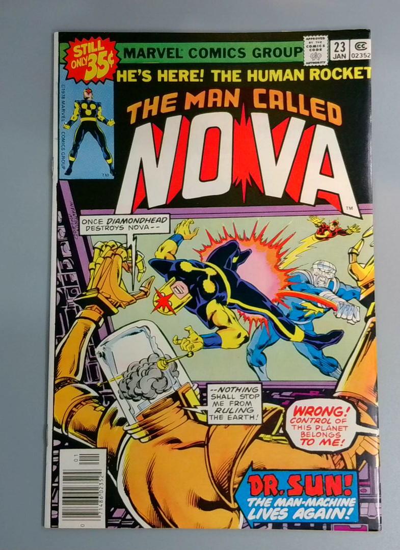 Nova #23, VF Marvel Comics Group, January 1978 JR1