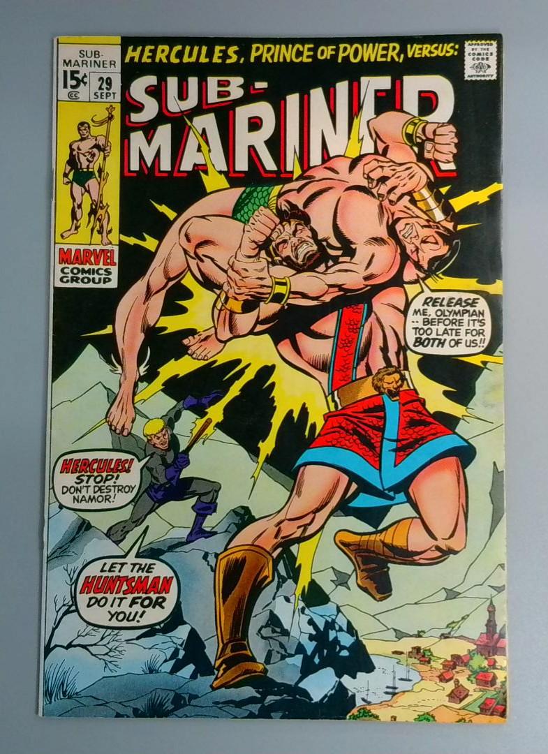 Sub-Mariner #29, VF Hercules, Marvel Comics, 1970 JR1