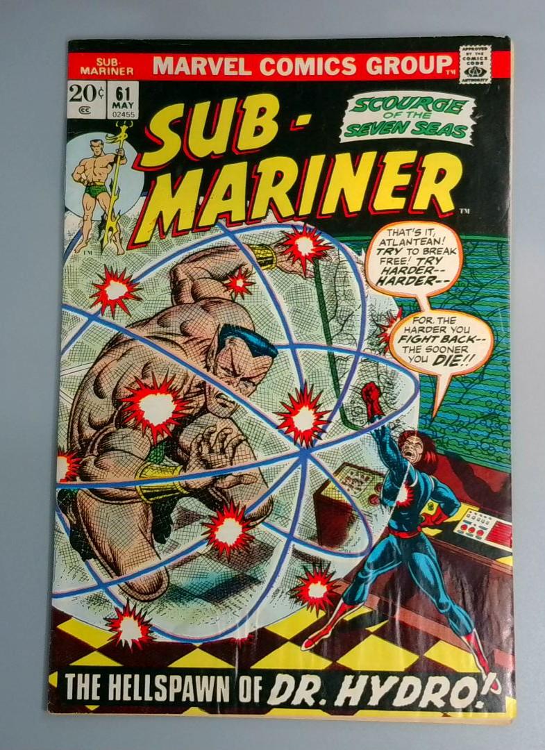 Sub-Mariner #61, VG+ Marvel Comics Group, May 1973 JR1