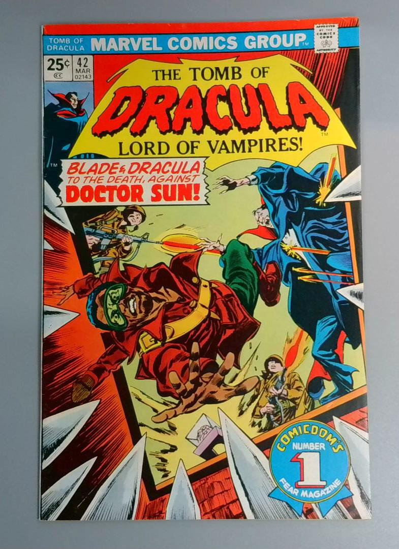 Tomb of Dracula #42, FN+ Blade Marvel Comics Group, 1976 JR1