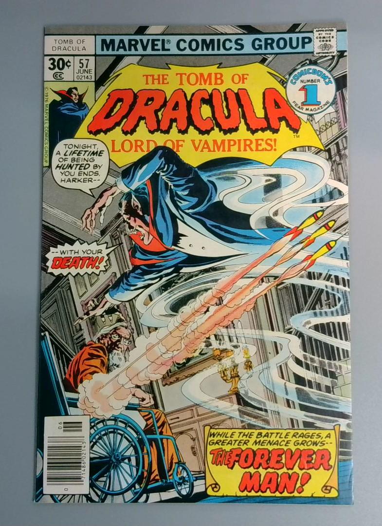 Tomb of Dracula #57, NM 1st Forever Man, Marvel Comics, 1977 JR1