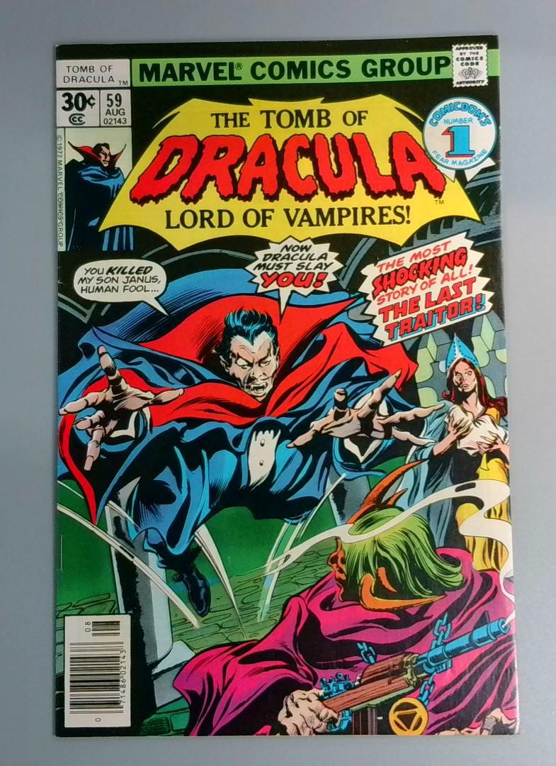 Tomb of Dracula #59, FN Death of Janus Marvel Comics, 1977 JR1