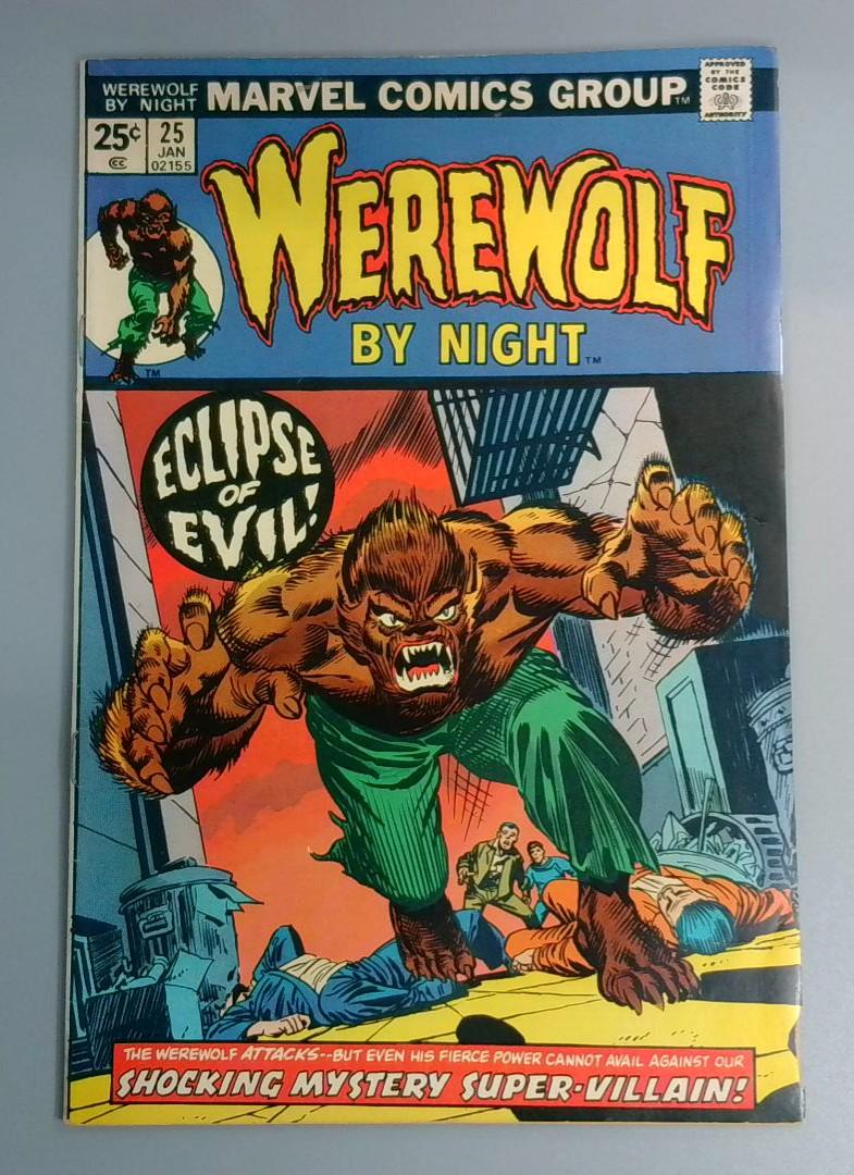 Werewolf by Night #25, FN Marvel Comics Group, 1974 JR1