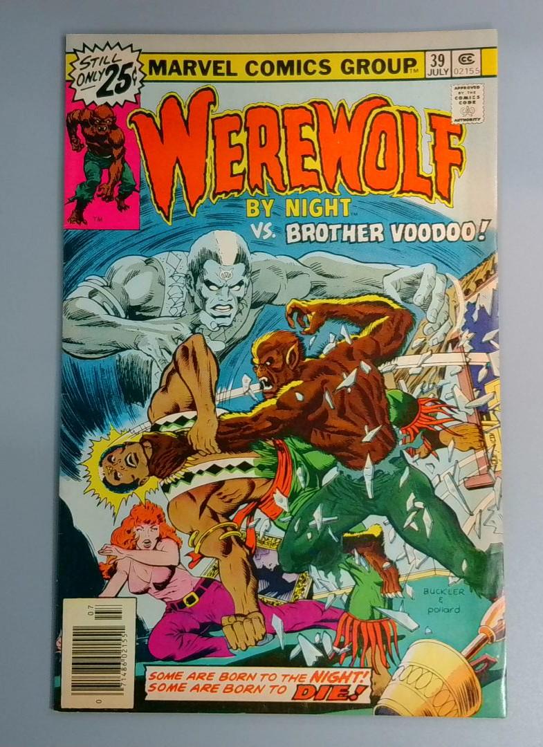 Werewolf by Night #39, FN+ Brother Voodoo, Marvel Comics, 1976 JR1