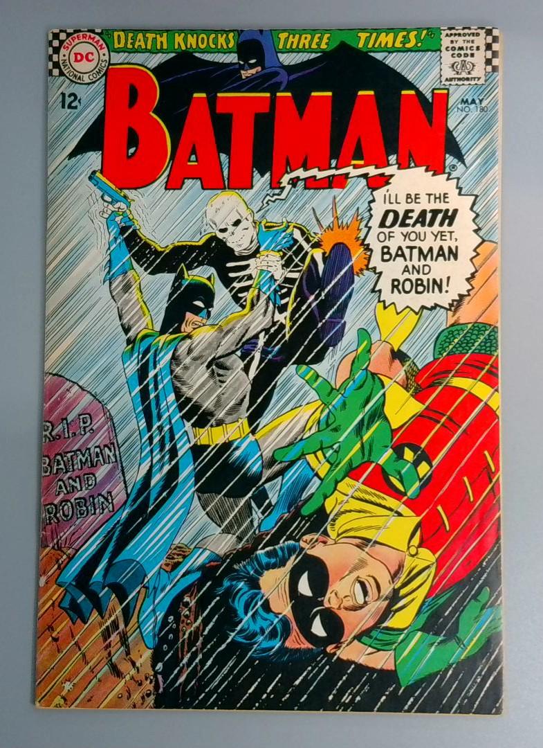Batman #180, VF- 1st Death Man, DC Comics, May 1966 JR1