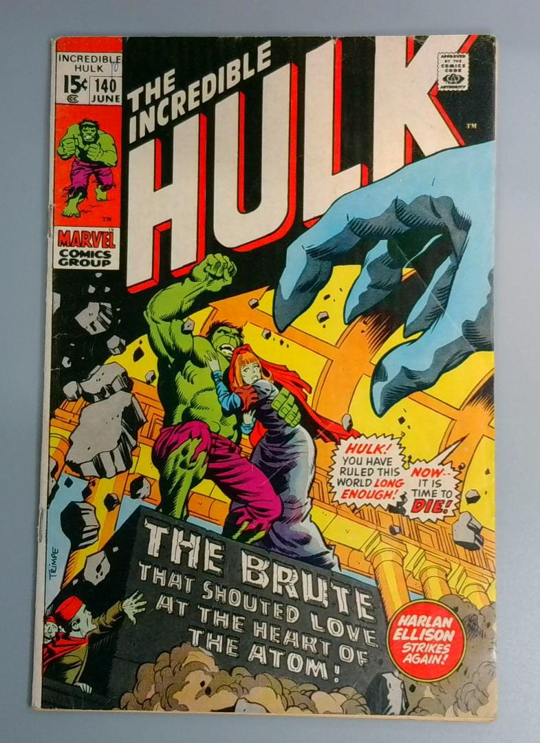 Incredible Hulk #140, VG/FN 1st Jarella Marvel Comics, 1971 JR1
