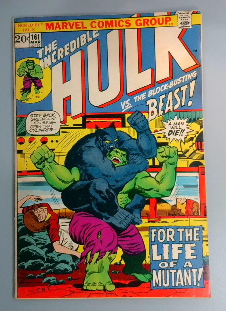 Incredible Hulk #161 FN- Death of the Mimic, Marvel Comics, 1973 JR1