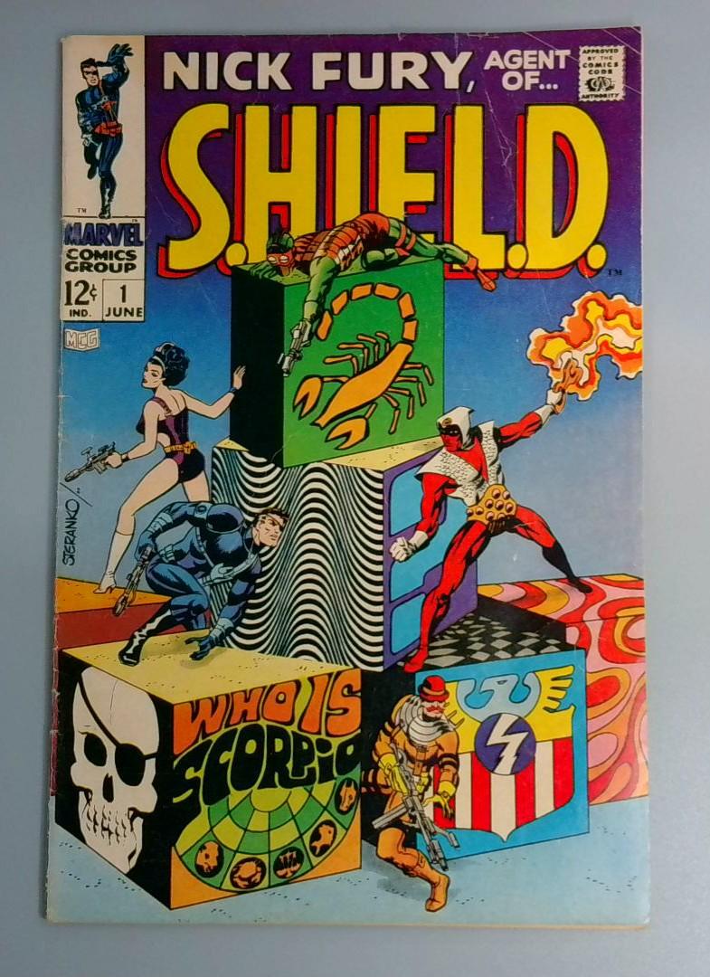 Nick Fury, Agent of S.H.I.E.L.D. #1, VG Marvel Comics, June 1968 JR1
