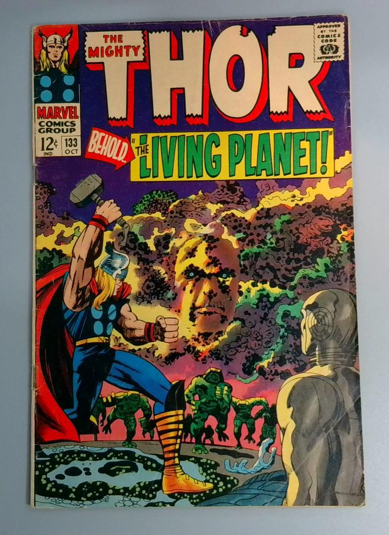 Thor #133, VG 1st Ego the Living Planet, Marvel Comics, 1966 JR1