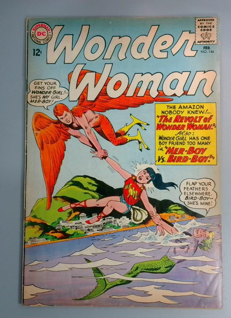 Wonder Woman #144, VG- 1st Bird Boy, DC Comics, 1964 JR1