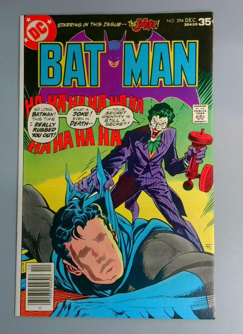 Batman #294, VF The Joker DC Comics, December 1977 JR1