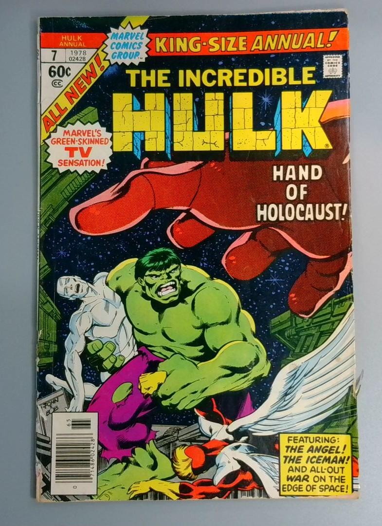Incredible Hulk Annual #7, VG- Silver Surfer Marvel Comics 1978 JR1