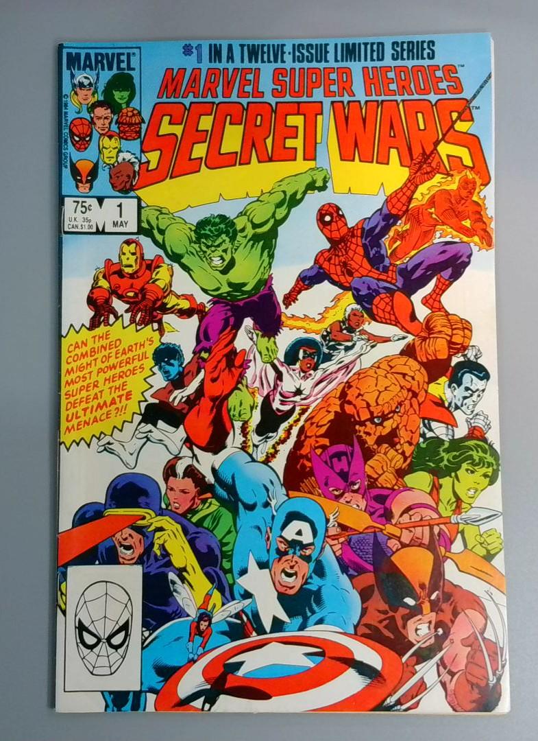 Marvel Super Heroes: Secret Wars #1, VF/NM Galactus Error Marvel, 1984 JR1